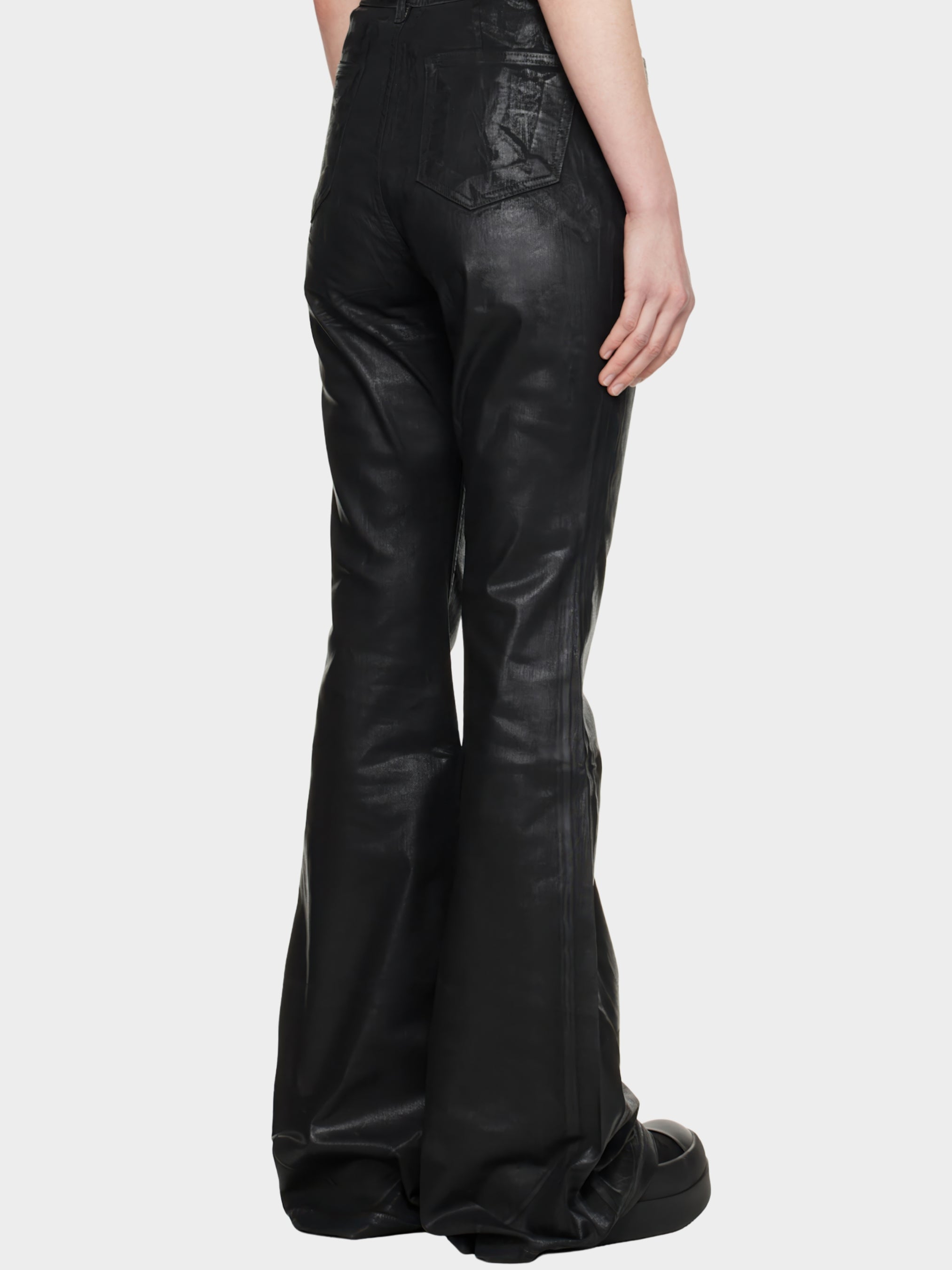 Riven waxed pants