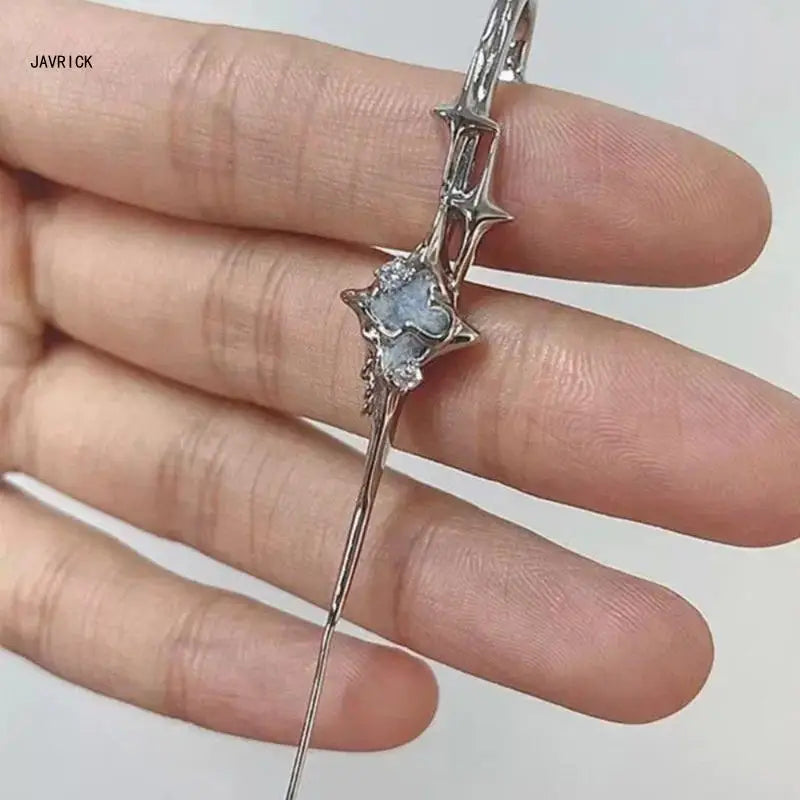 Exquisite Gothic-Inspired Silver Ear Cuff